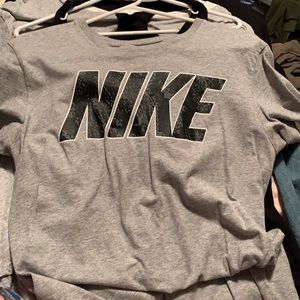 Grey Nike shirt